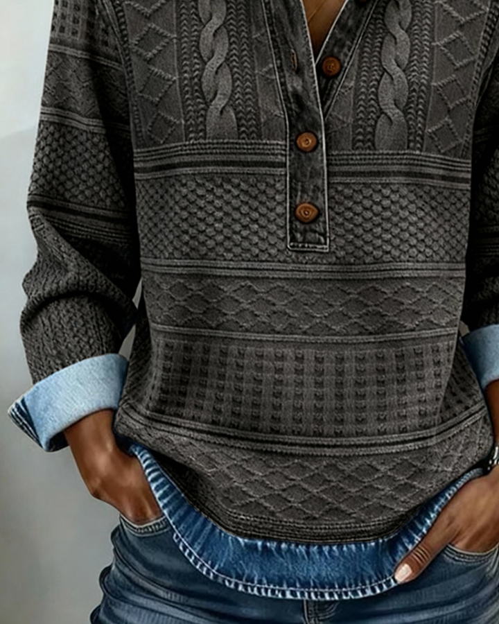 Gwen - Relaxed Half-Breasted Jumper