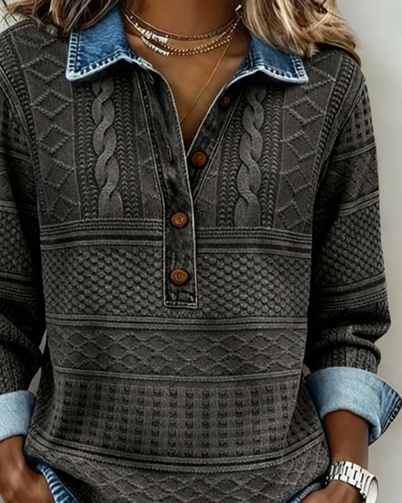 Gwen - Relaxed Half-Breasted Jumper