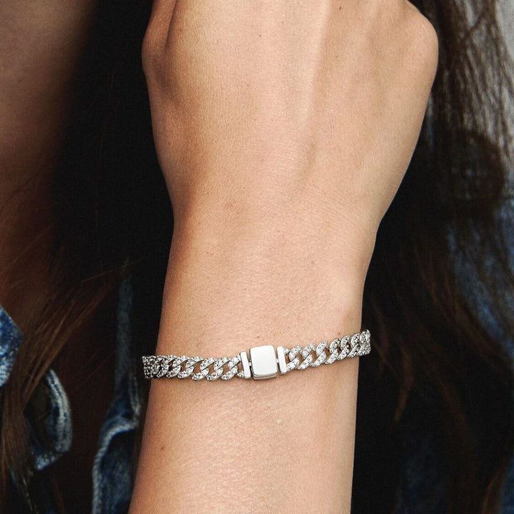 Timeless Pave Gold Cuban Bracelet