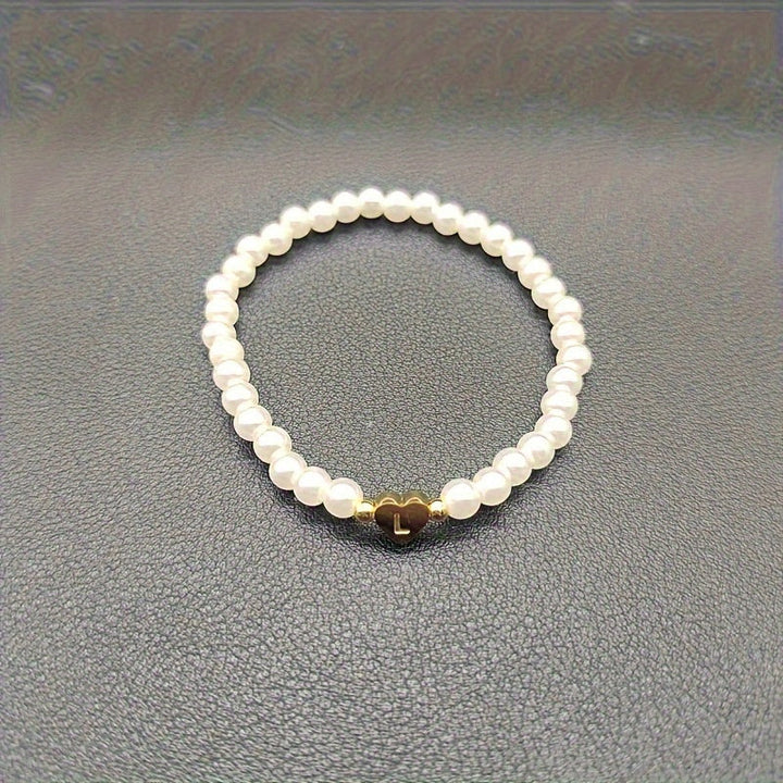 Chic A-Z Heart Initial Bracelet
