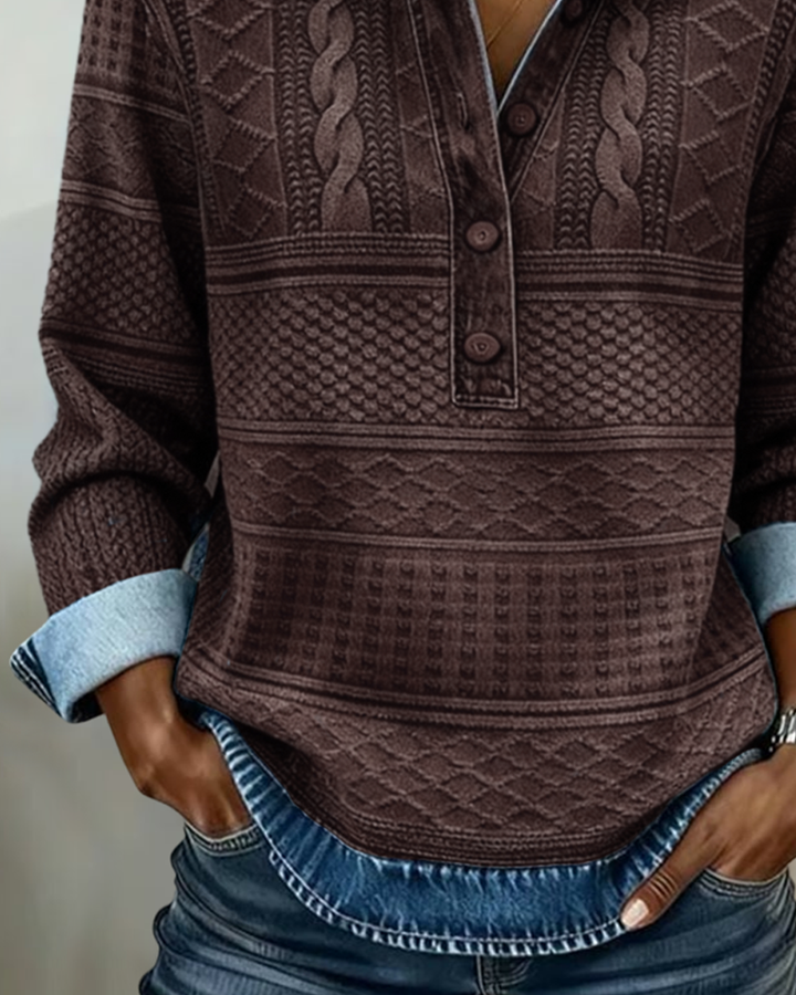 Gwen - Relaxed Half-Breasted Jumper