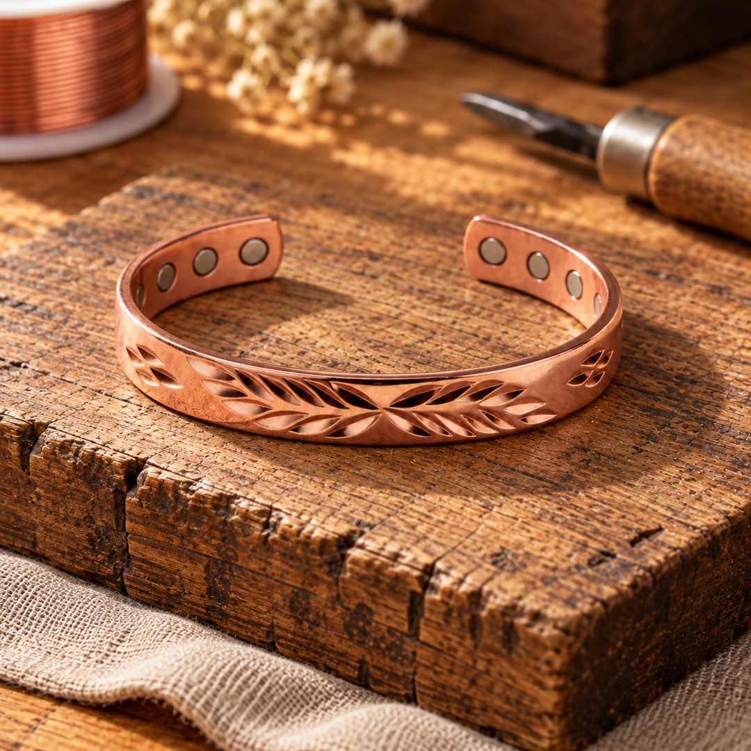Vivienne crescent copper bracelet