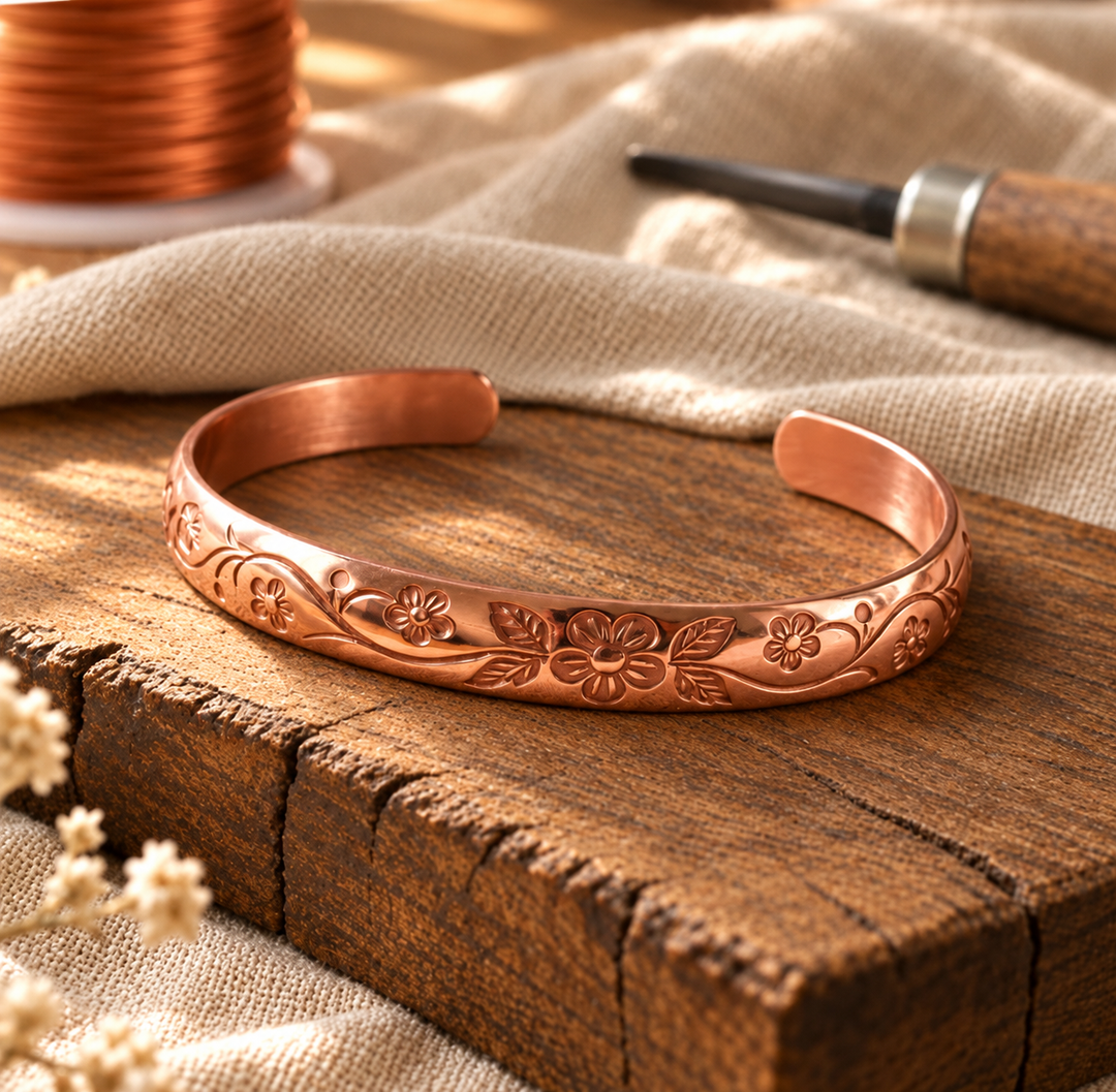 Eleanor copper cuff bracelet