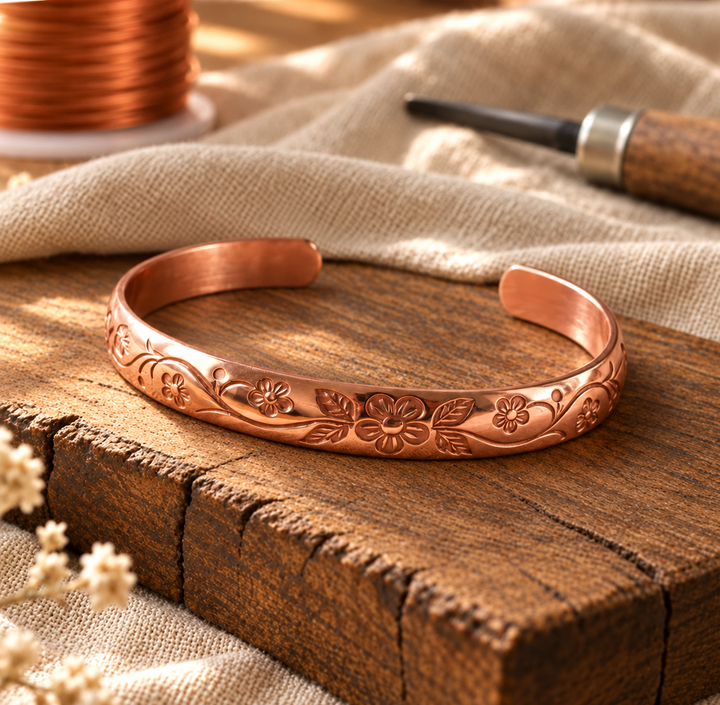 Eleanor copper cuff bracelet