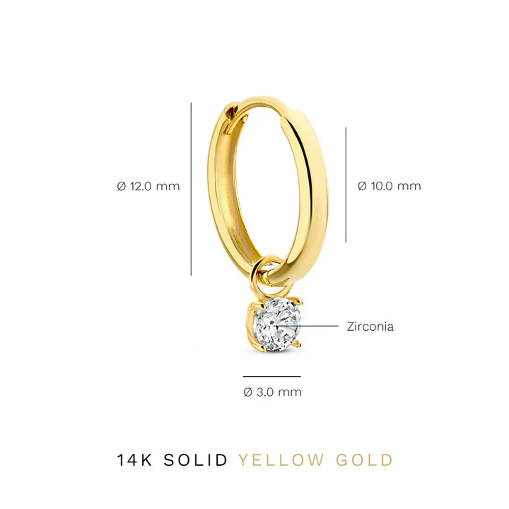 Elegant Larmes de Lune Gold Stone Earrings Set