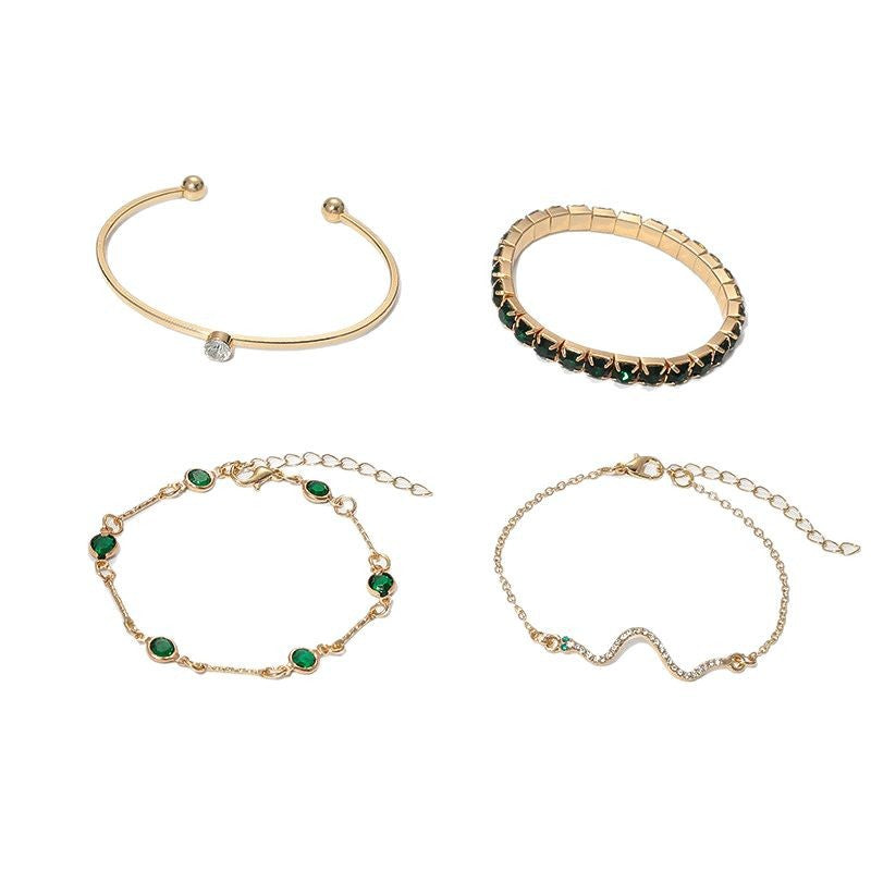 Elegant Sorina Feldwyn Gold Bracelet Set