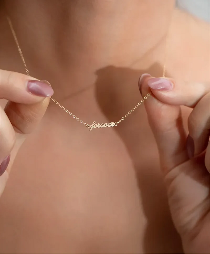 Golden Forever Love Necklace