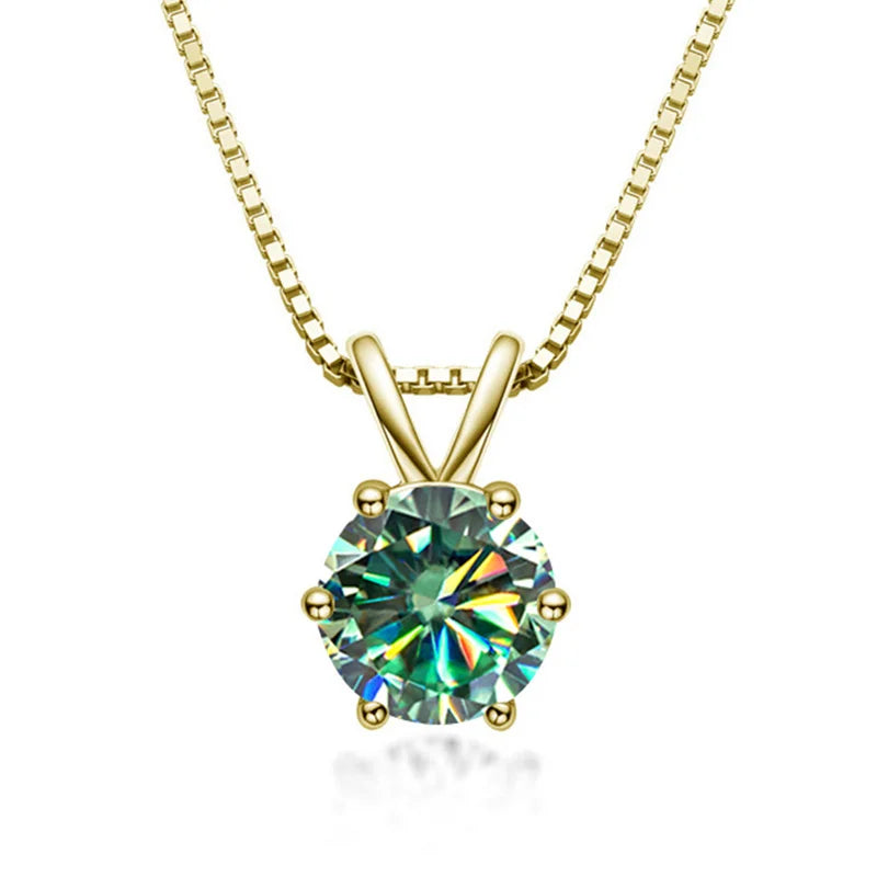 Elegant Moissanite Solitaire Necklace