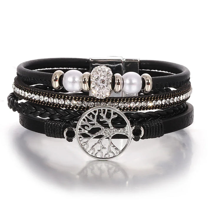 Tree of Life Rhinestone Bracelet