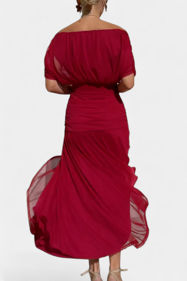 Jinky – V-Neck Floral Maxi Dress