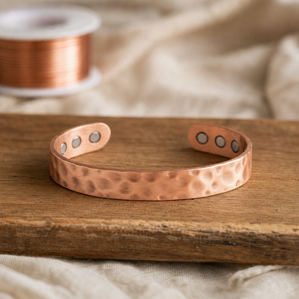 Beatrice solid copper cuff bracelet